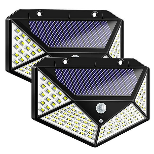 Outdoor 45 LED Solar Power Wall Light PIR Motion Sensor 3 Modes Garden Yard Lamp 